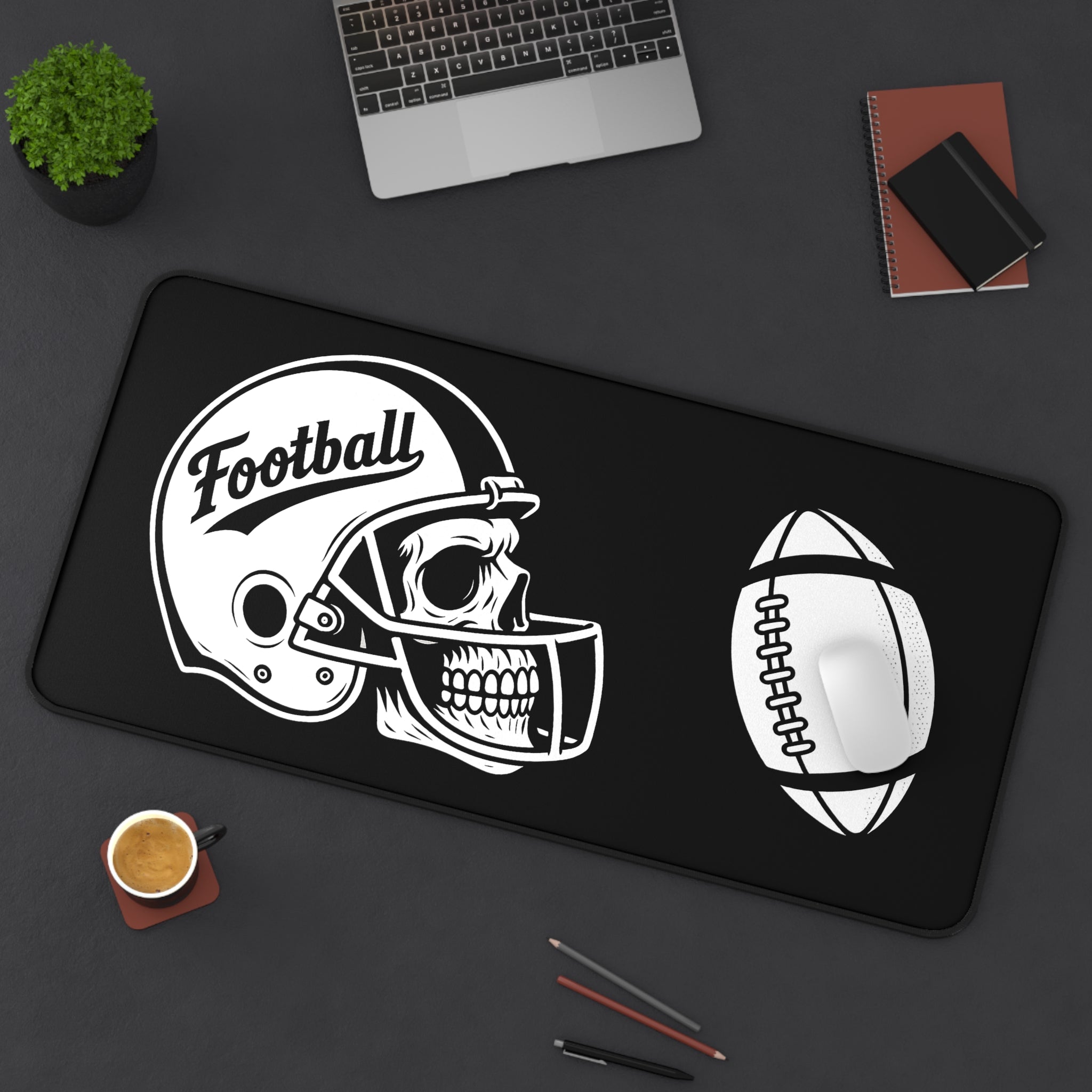 Football-Halloween Themed Desk Mat - Perfect for sports fans, gamers, and home offices | Great for gifts or everyday use