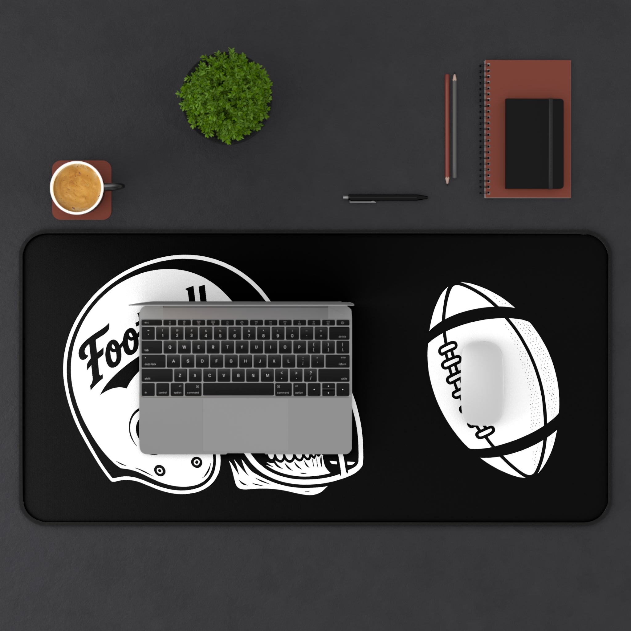 Football-Halloween Themed Desk Mat - Perfect for sports fans, gamers, and home offices | Great for gifts or everyday use