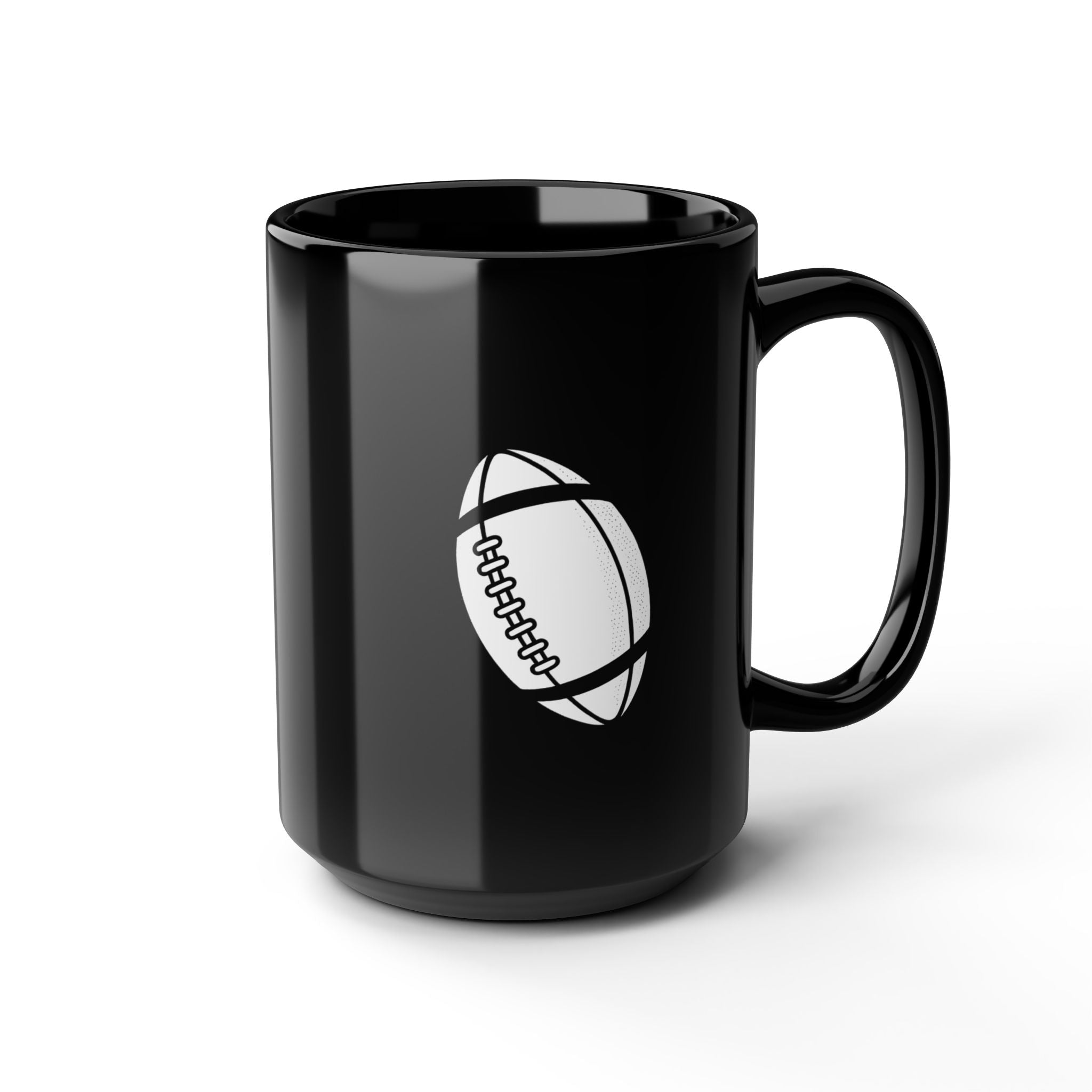 Football Skull Mug - Perfect for Sports Fans, Halloween, Gifting, Home Decor, Coffee Lover's Black Mug