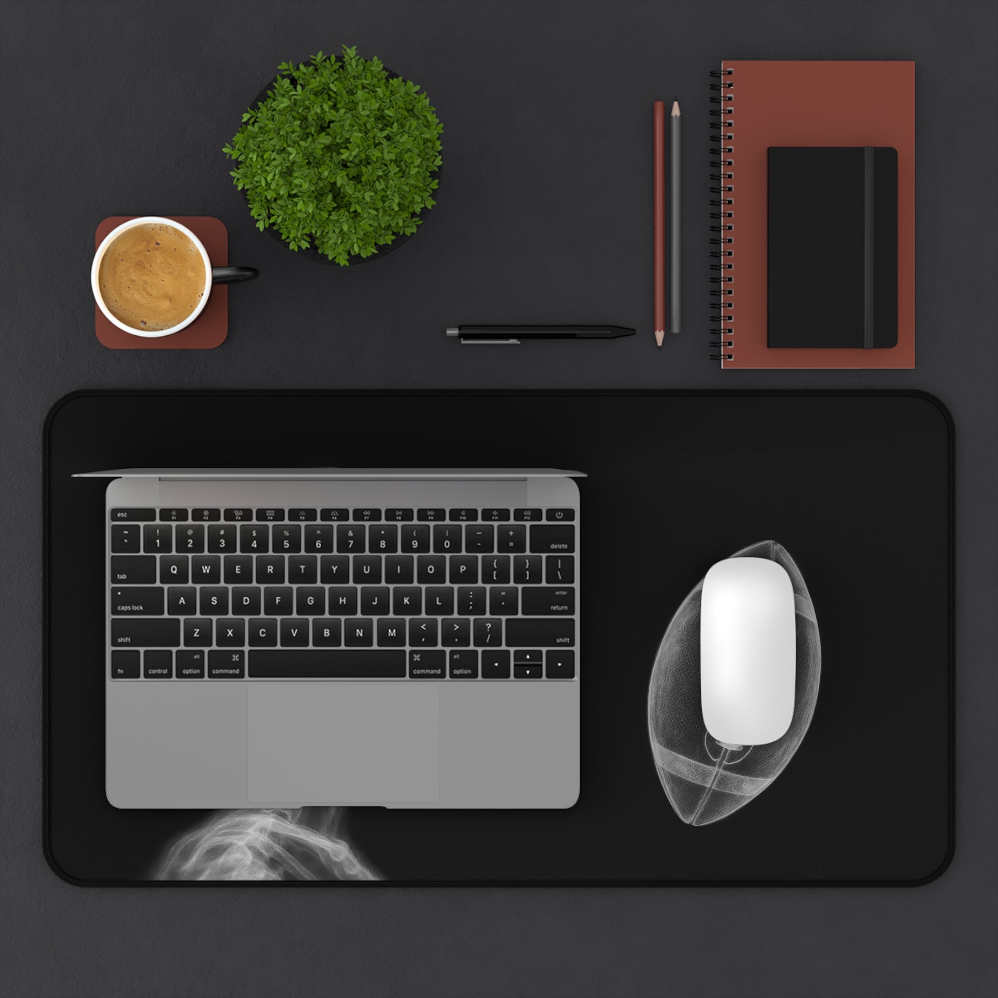 Football-Halloween Themed Desk Mat - Perfect for sports fans, gamers, and home offices | Ideal for gifting or everyday use