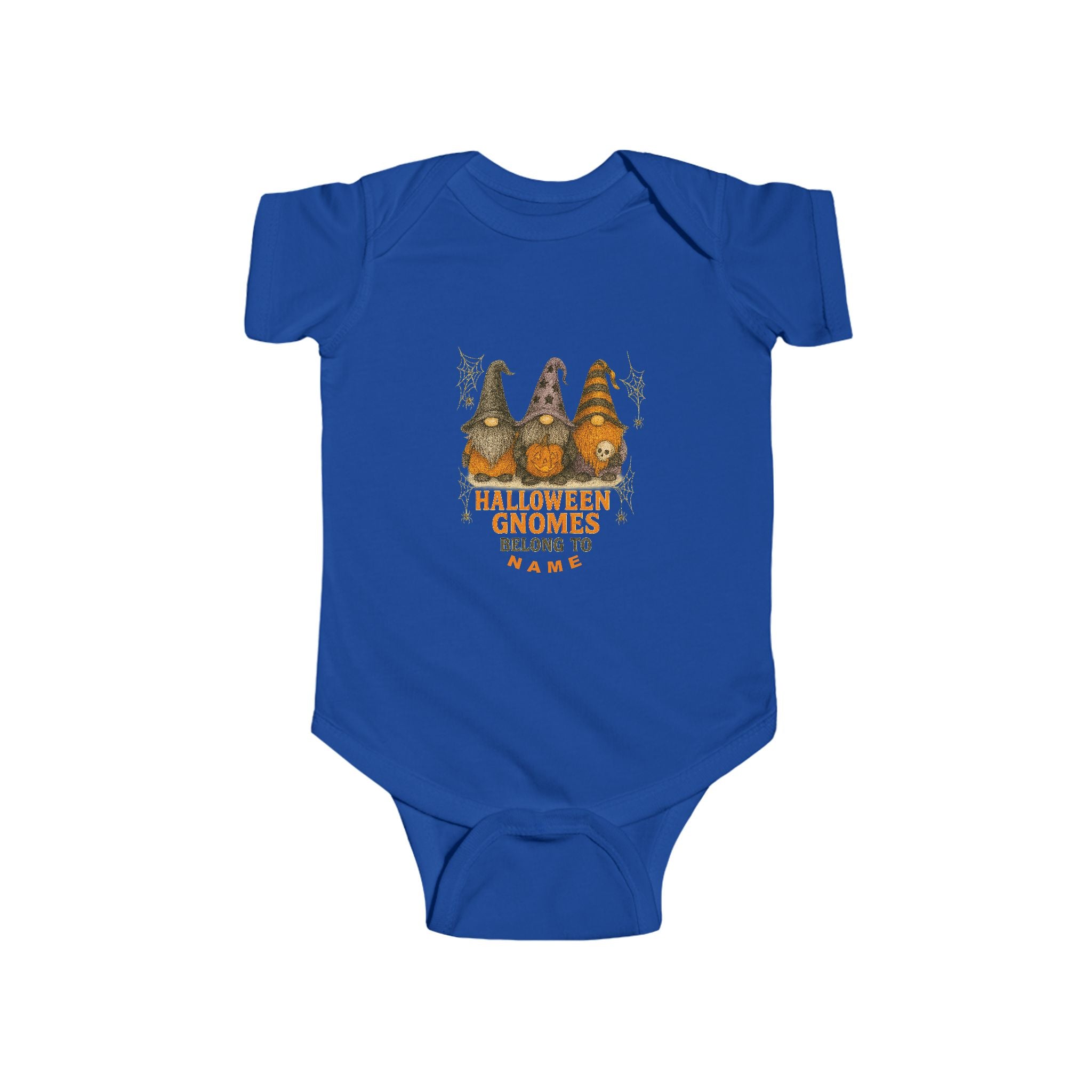 Halloween Baby Outfit, Fun Baby Outfit, Adorable Bodysuit, Baby Shower Favor, Baby Clothes. Garden Gnome Themed.