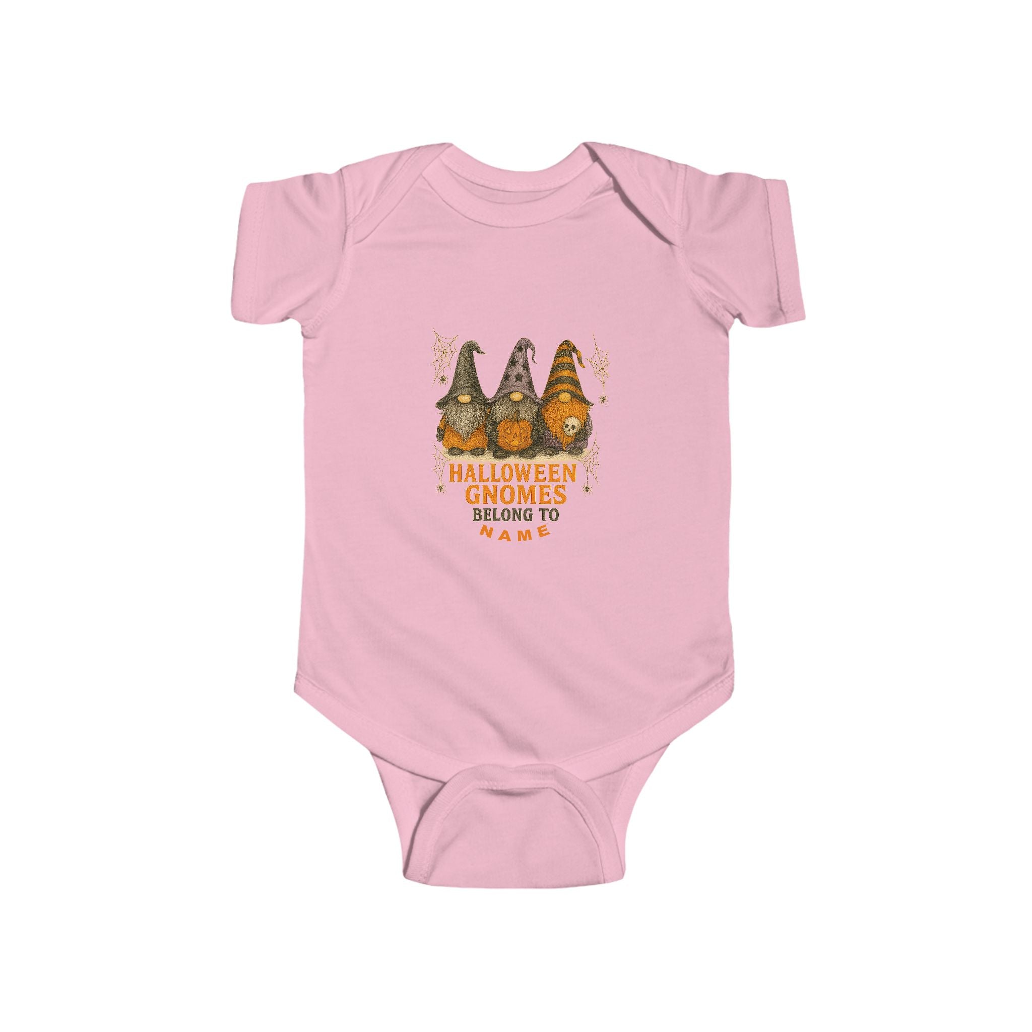 Halloween Baby Outfit, Fun Baby Outfit, Adorable Bodysuit, Baby Shower Favor, Baby Clothes. Garden Gnome Themed.