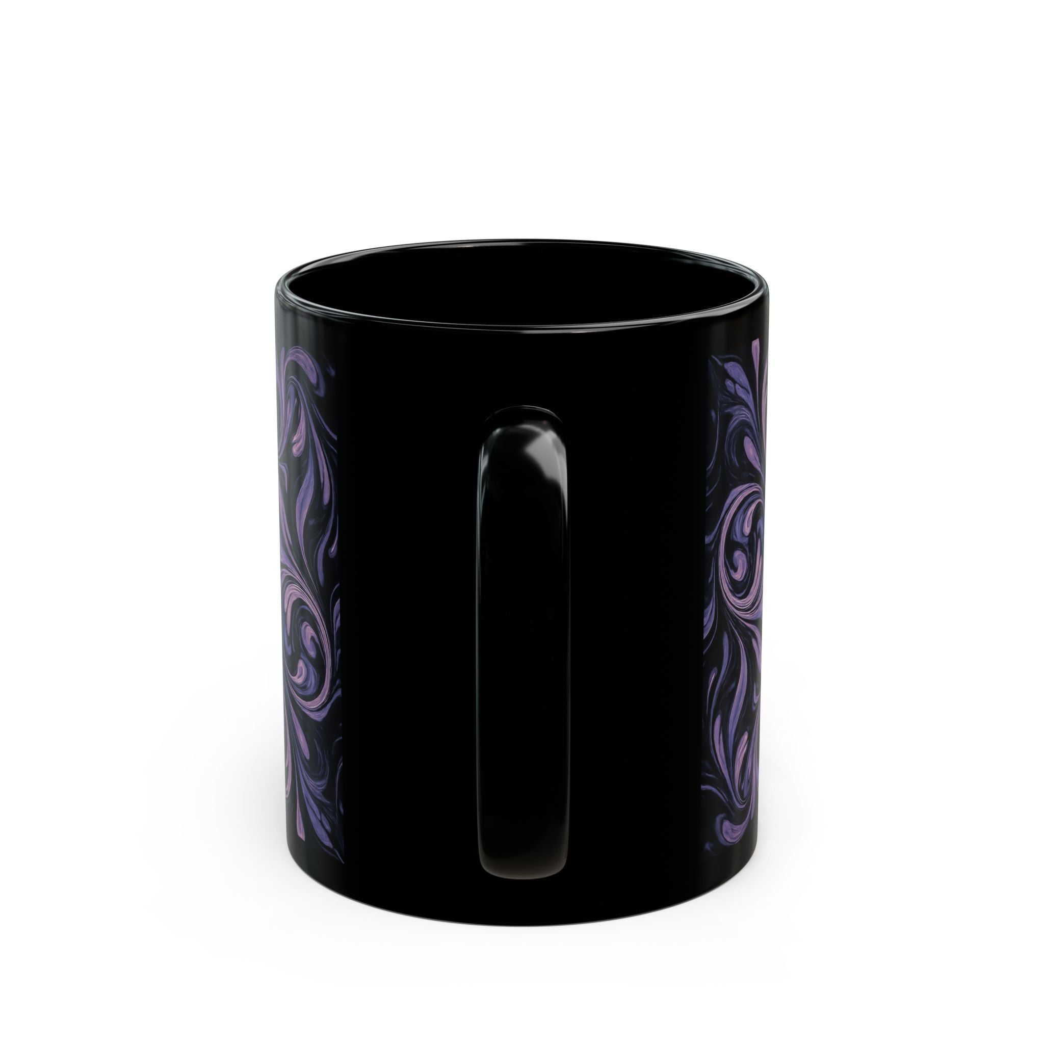 Elegant Swirl Mug - Coffee Lover Gift, Home Decor, Marbled Drinkware, Unique Kitchenware, Tea Mug, Dark Aesthetic