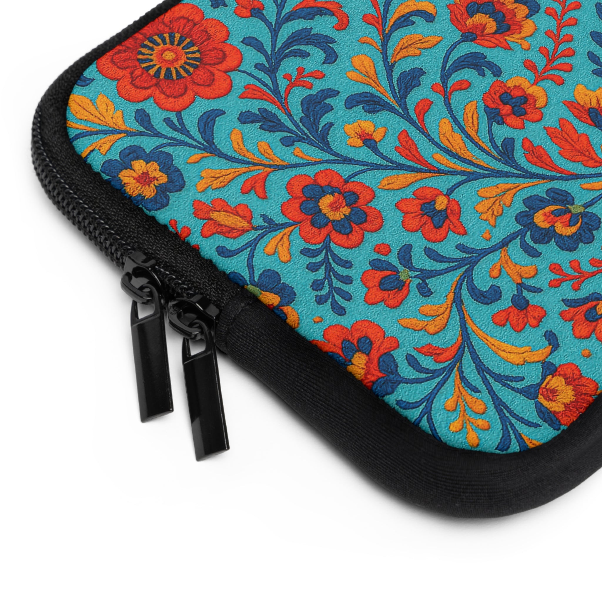 Bohemian Floral Laptop Sleeve - Colorful Tech Case, Laptop Bag, Artistic Sleeve for MacBook