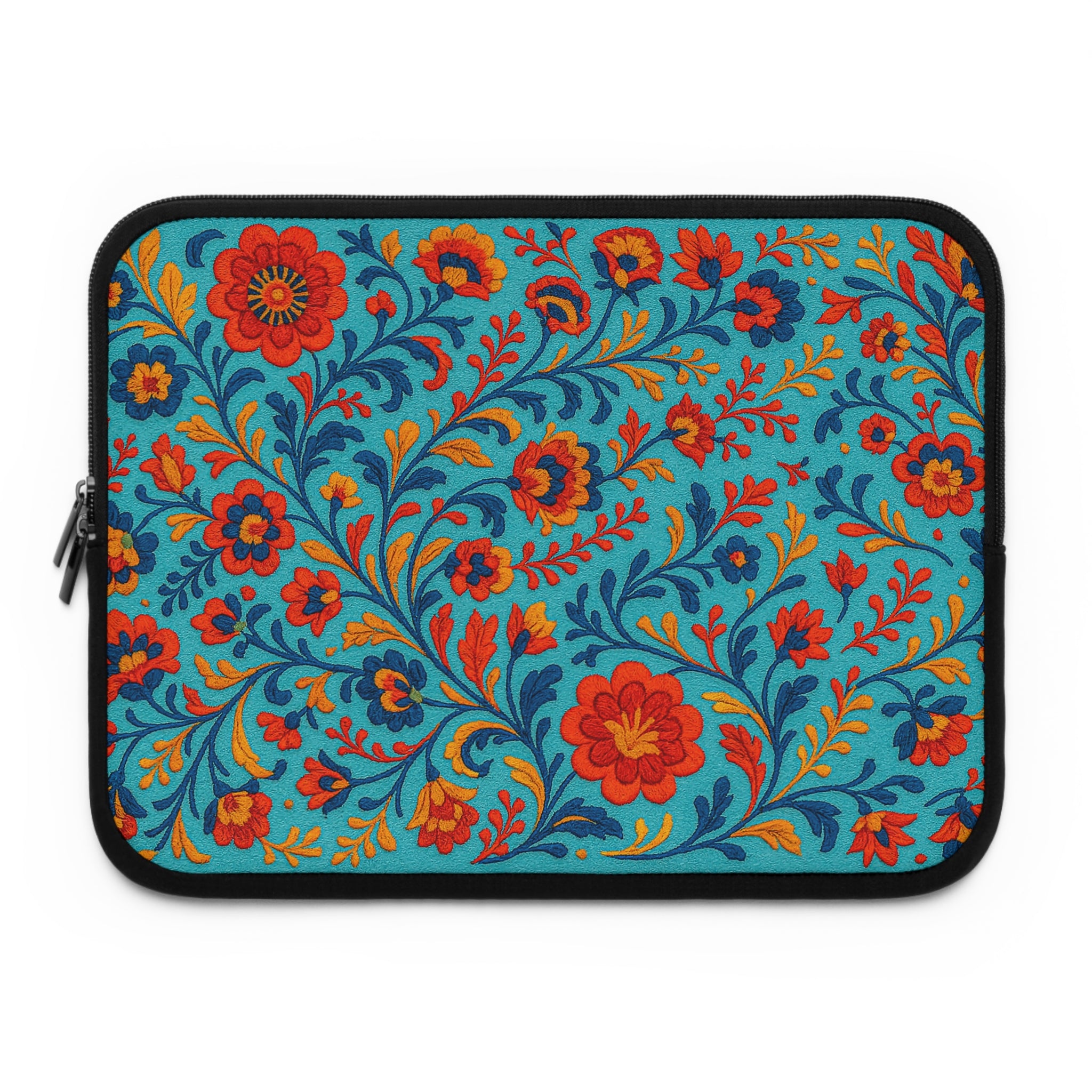 Bohemian Floral Laptop Sleeve - Colorful Tech Case, Laptop Bag, Artistic Sleeve for MacBook