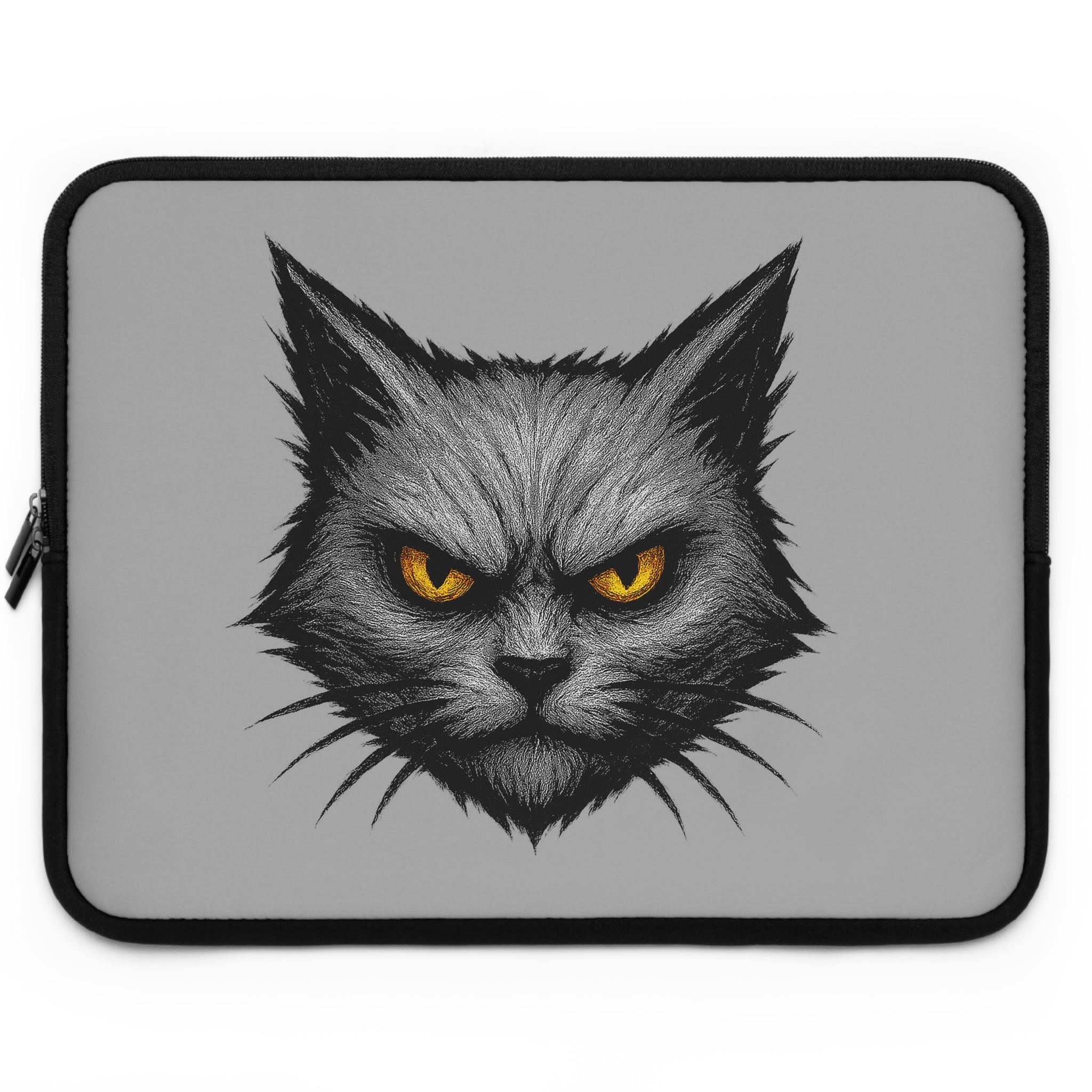 Wild Cat Laptop Sleeve | Unique Gift for Cat Lovers, Tech Accessories, Birthday and Halloween Gifts, Stylish and Special Protective Designs
