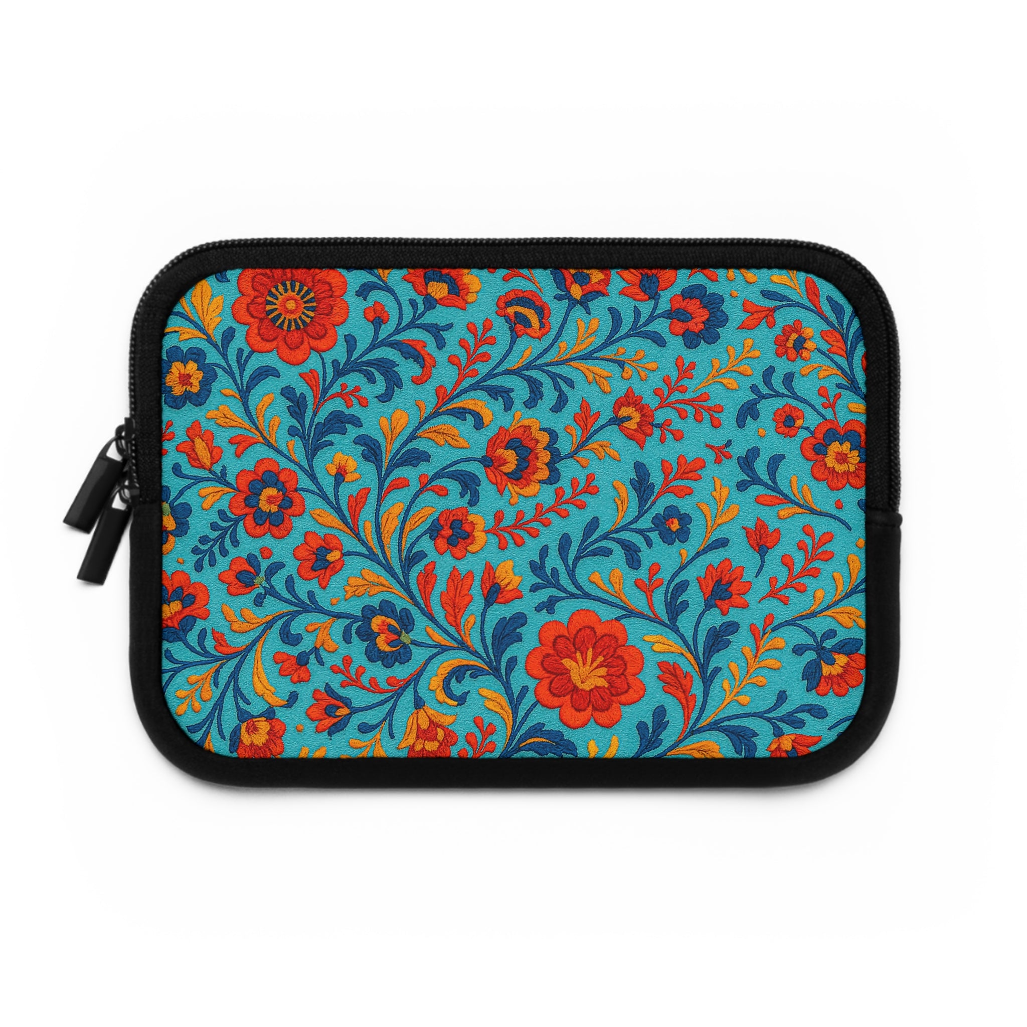 Bohemian Floral Laptop Sleeve - Colorful Tech Case, Laptop Bag, Artistic Sleeve for MacBook