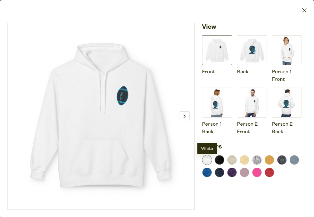 Unisex Zip Hoodie