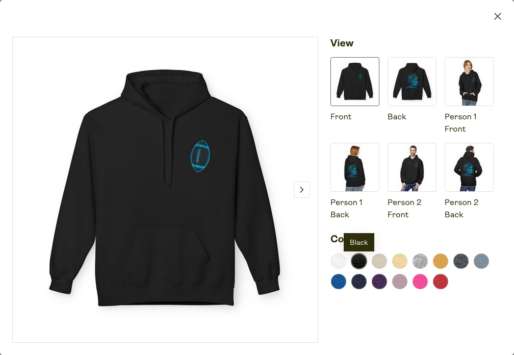 Unisex Zip Hoodie