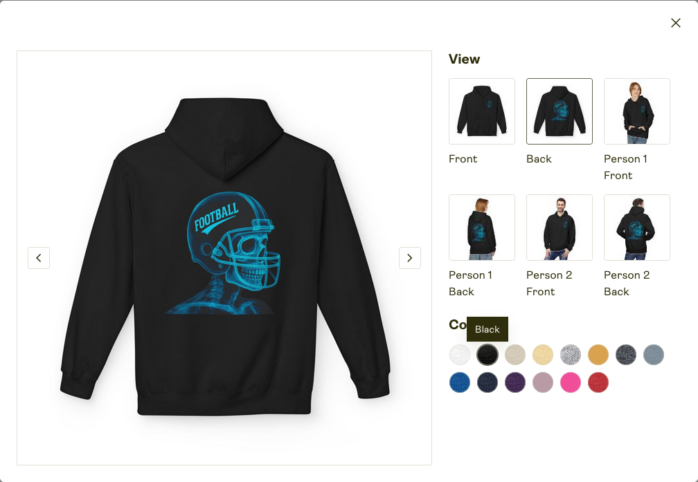 Unisex Zip Hoodie