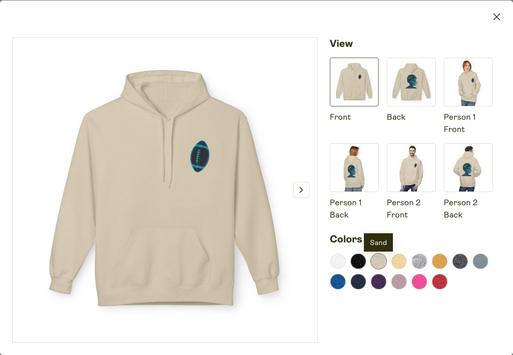 Unisex Zip Hoodie