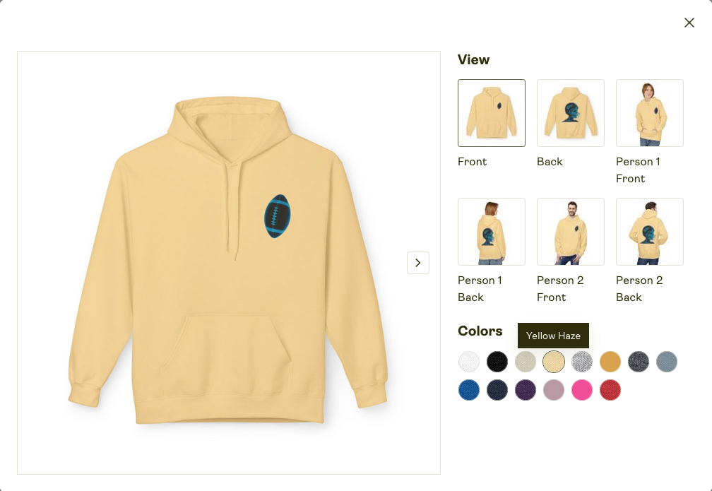 Unisex Zip Hoodie
