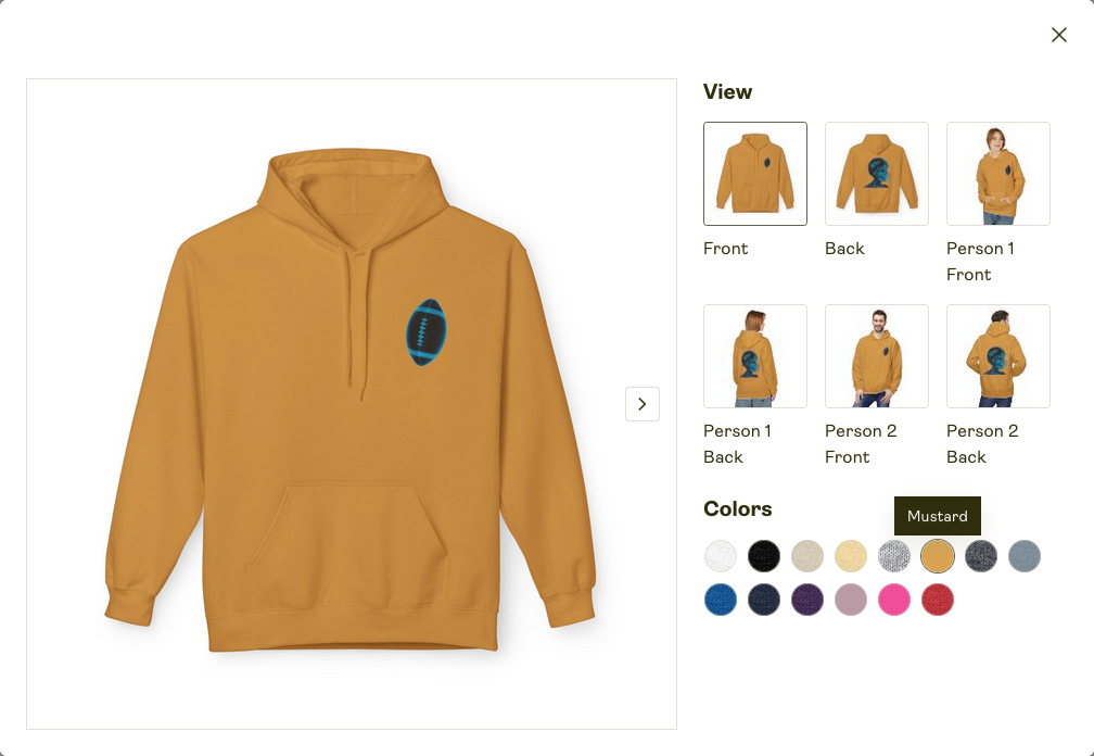 Unisex Zip Hoodie
