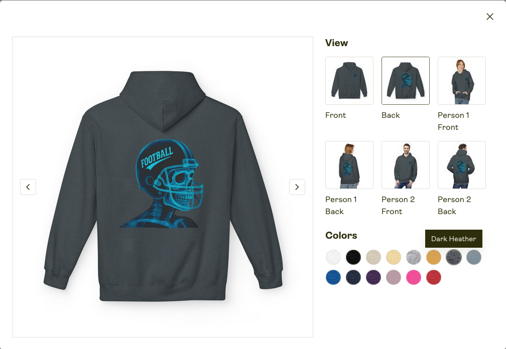 Unisex Zip Hoodie