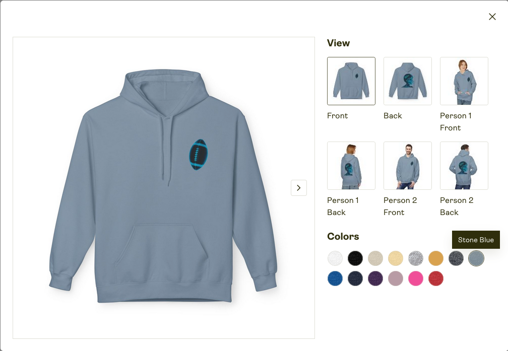 Unisex Zip Hoodie