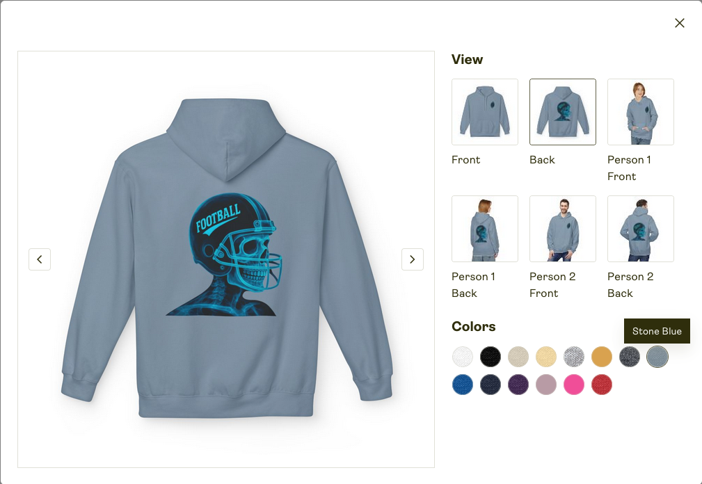 Unisex Zip Hoodie