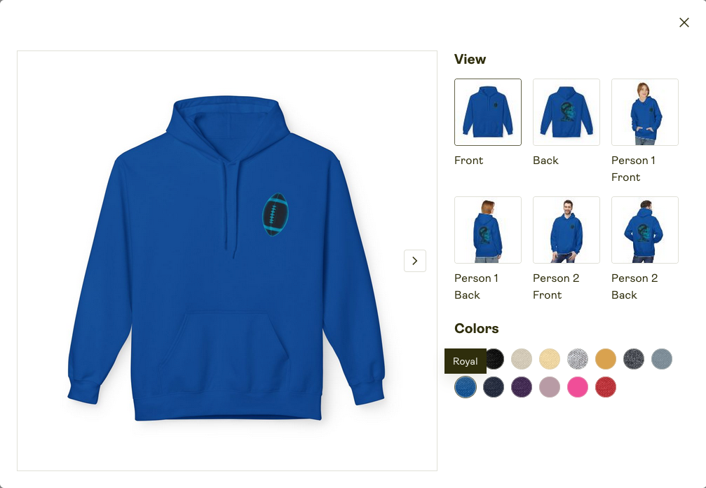 Unisex Zip Hoodie