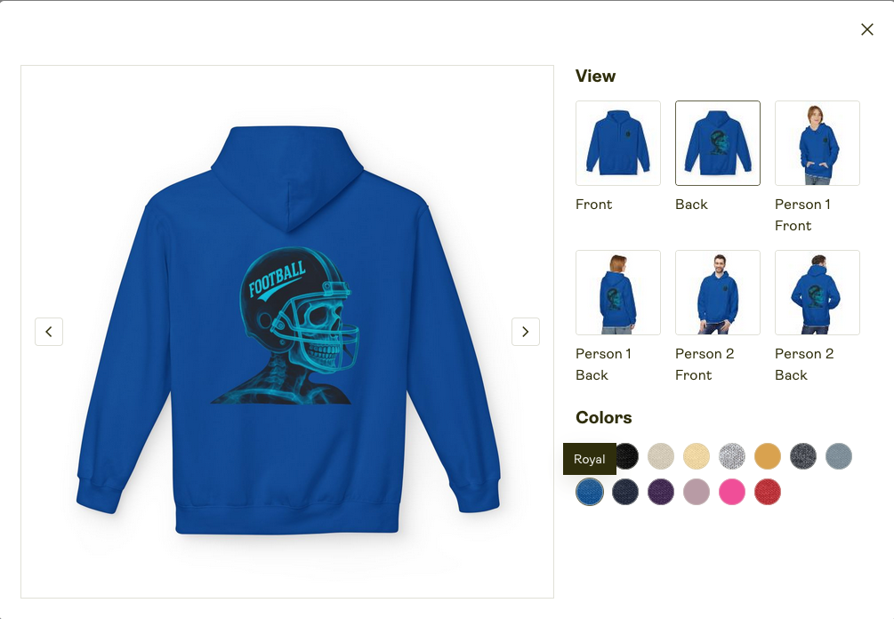 Unisex Zip Hoodie