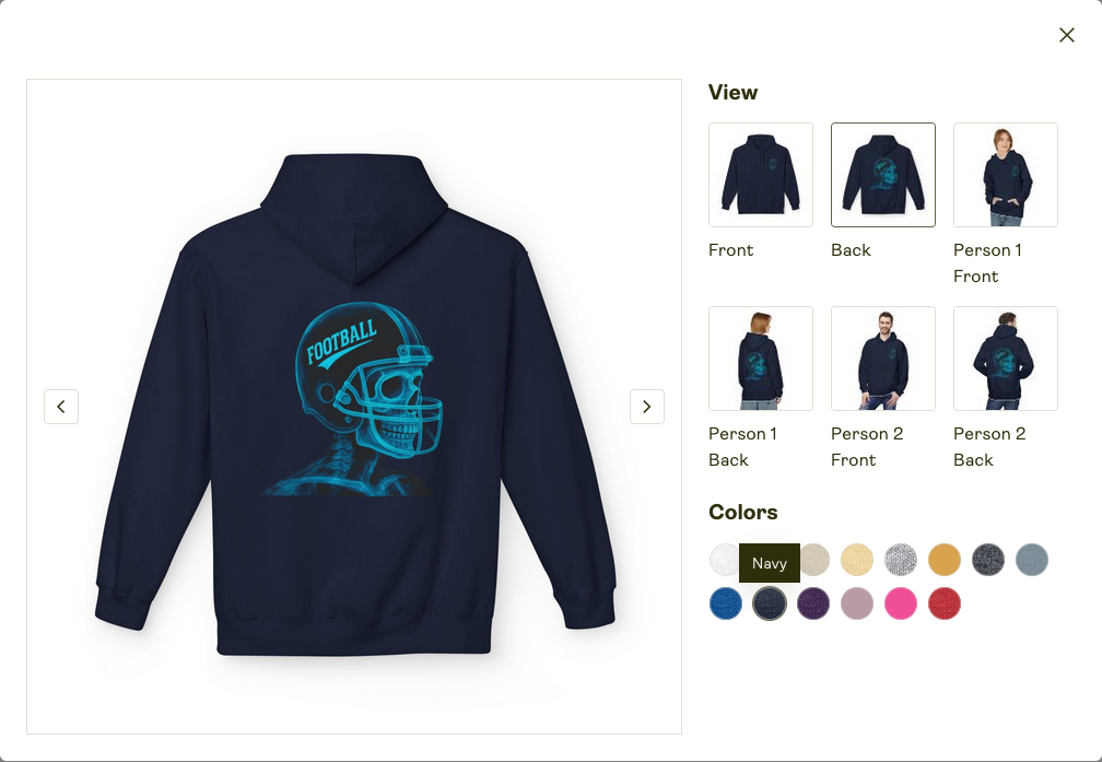 Unisex Zip Hoodie