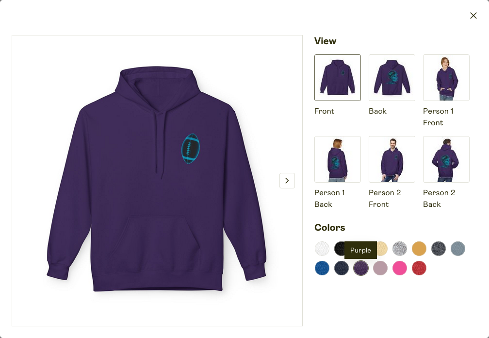Unisex Zip Hoodie