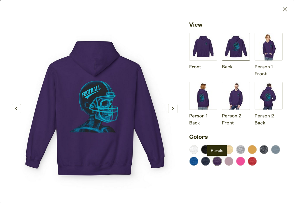Unisex Zip Hoodie