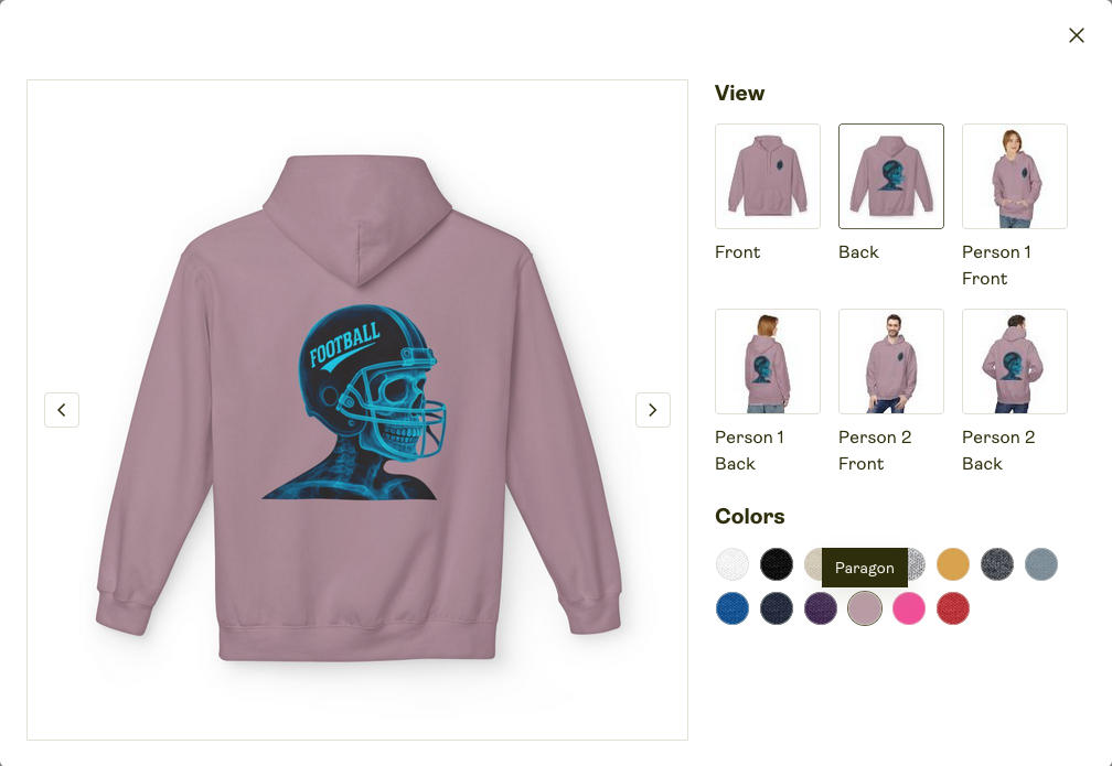 Unisex Zip Hoodie