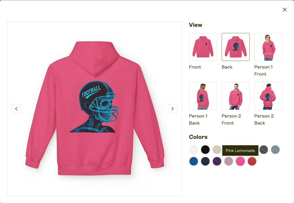 Unisex Zip Hoodie