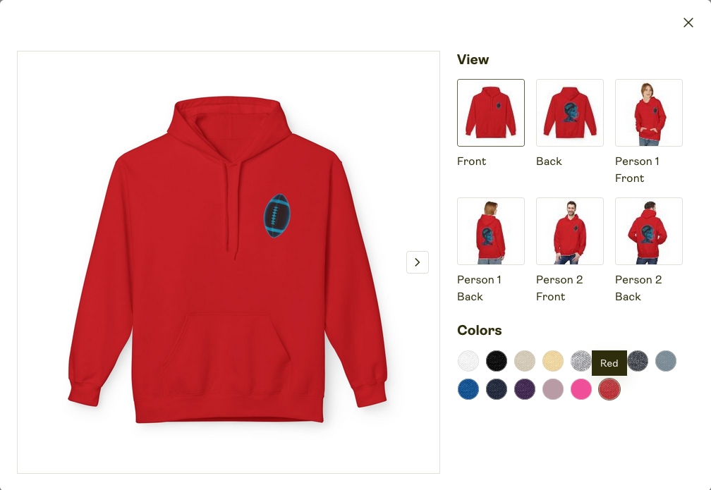 Unisex Zip Hoodie