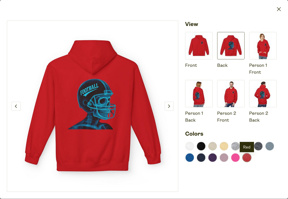 Unisex Zip Hoodie