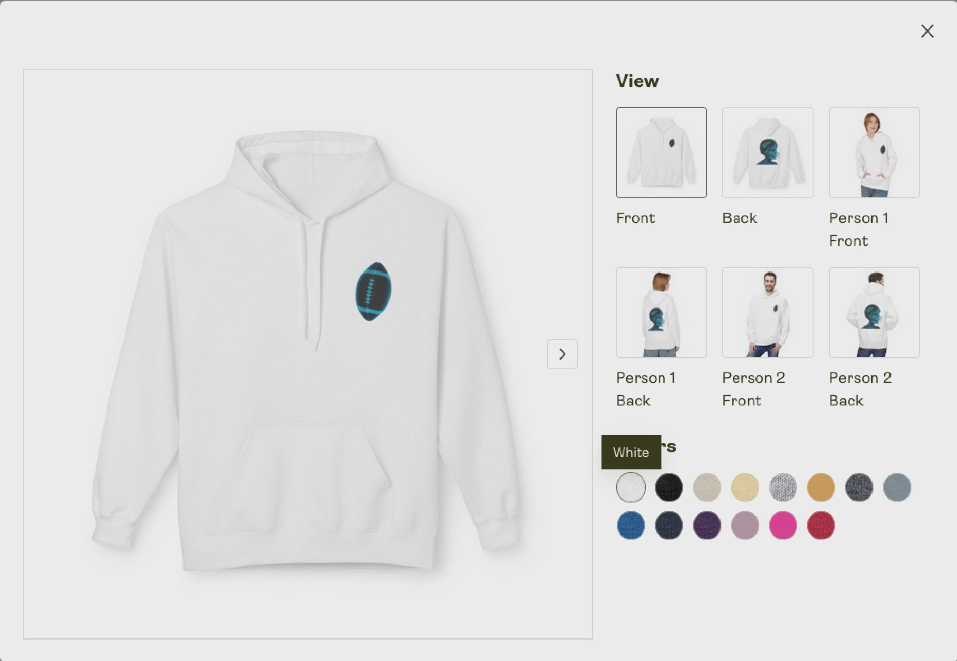 Unisex Zip Hoodie