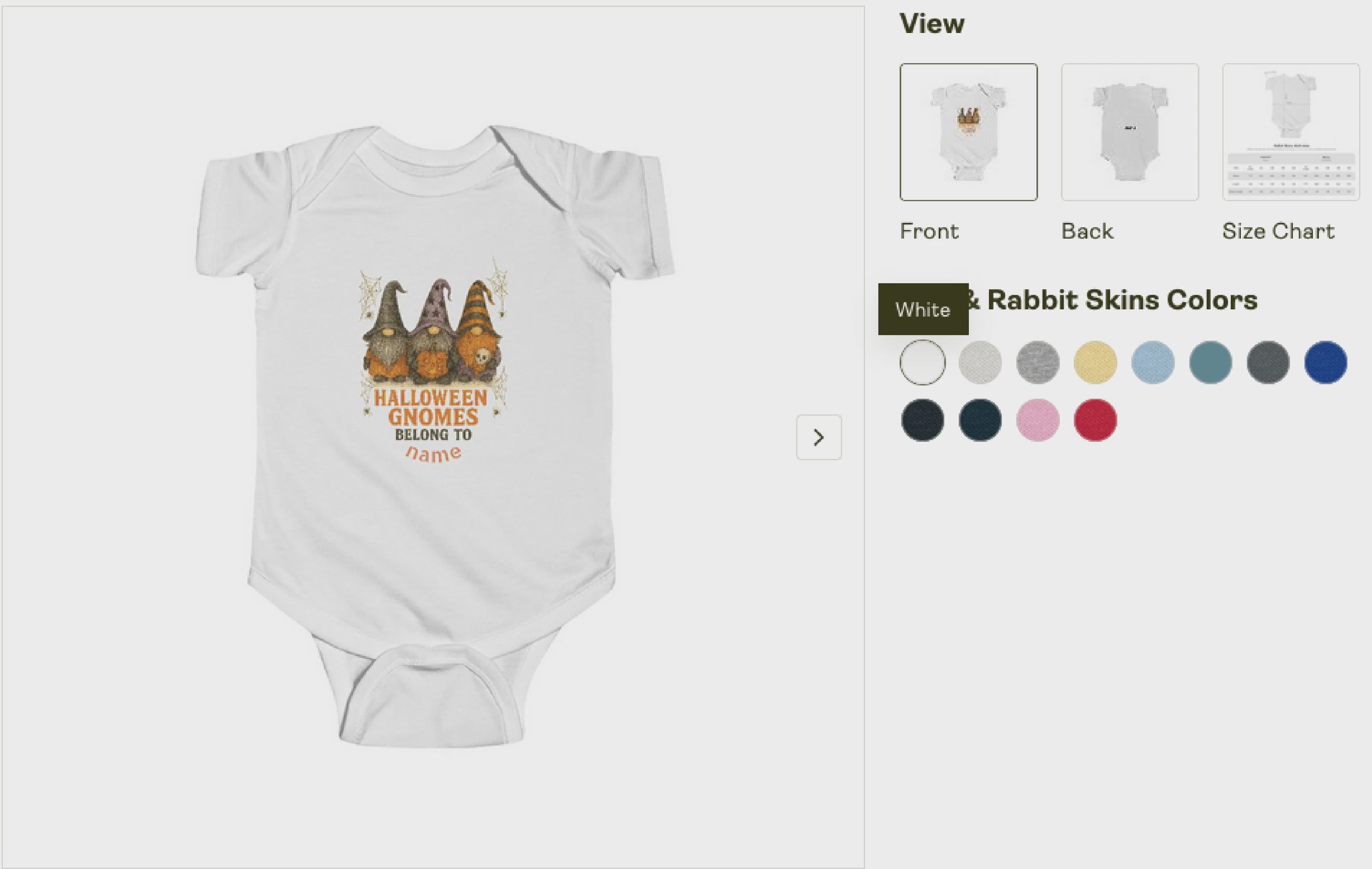Halloween Baby Outfit, Fun Baby Outfit, Adorable Bodysuit, Baby Shower Favor, Baby Clothes. Garden Gnome Themed.