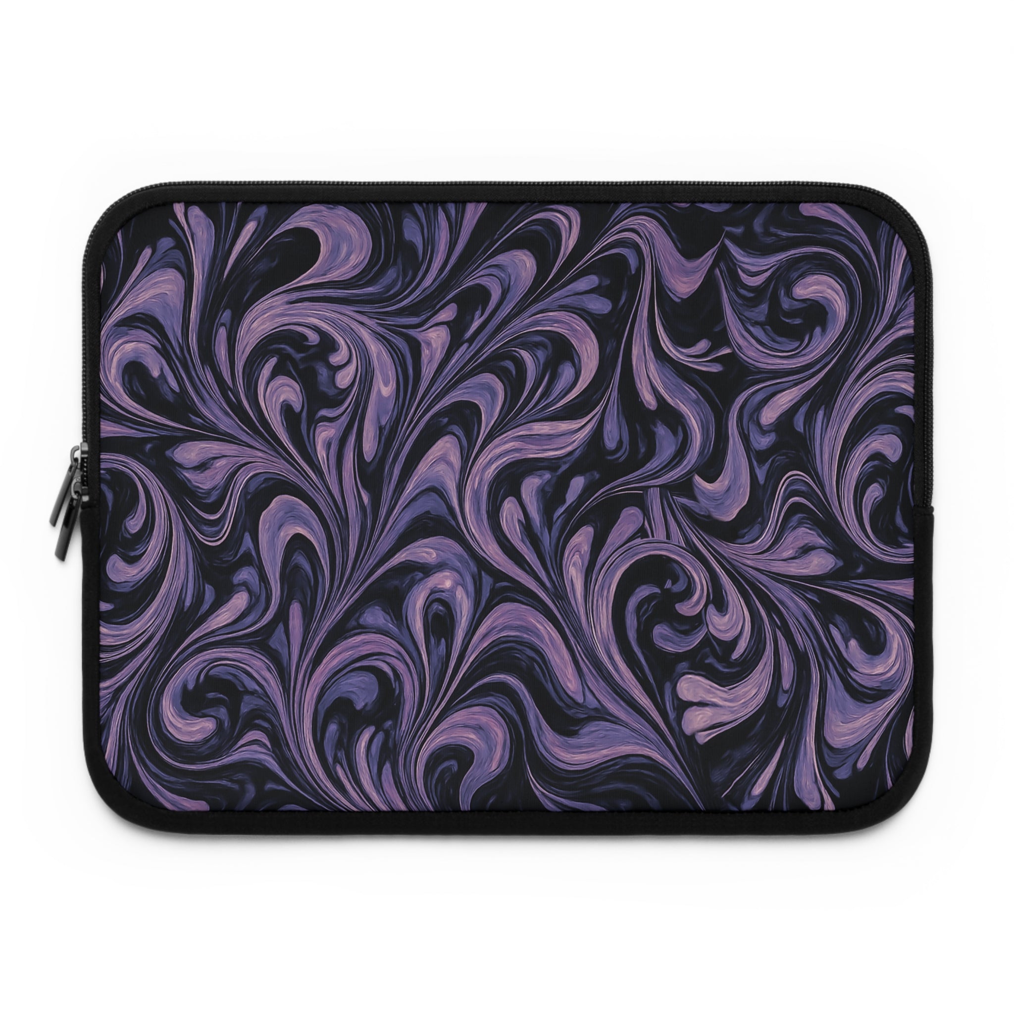 Elegant Purple Marbling Laptop and Tablet Sleeve - Stylish Computer Bag, Technology Accessory, Students, Work, and School