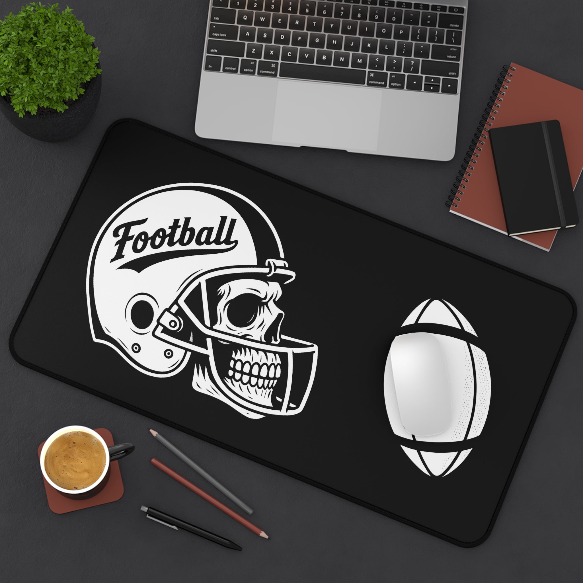 Football-Halloween Themed Desk Mat - Perfect for sports fans, gamers, and home offices | Great for gifts or everyday use