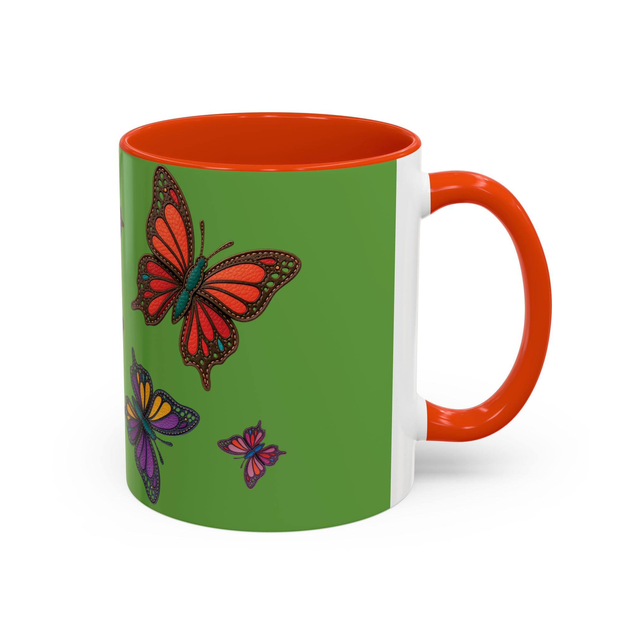 Colorful Butterfly Mug - Vibrant Coffee Cup, Gift for Nature Lovers, Eco-Friendly Drinkware, Spring Decor, 11oz & 15oz Options