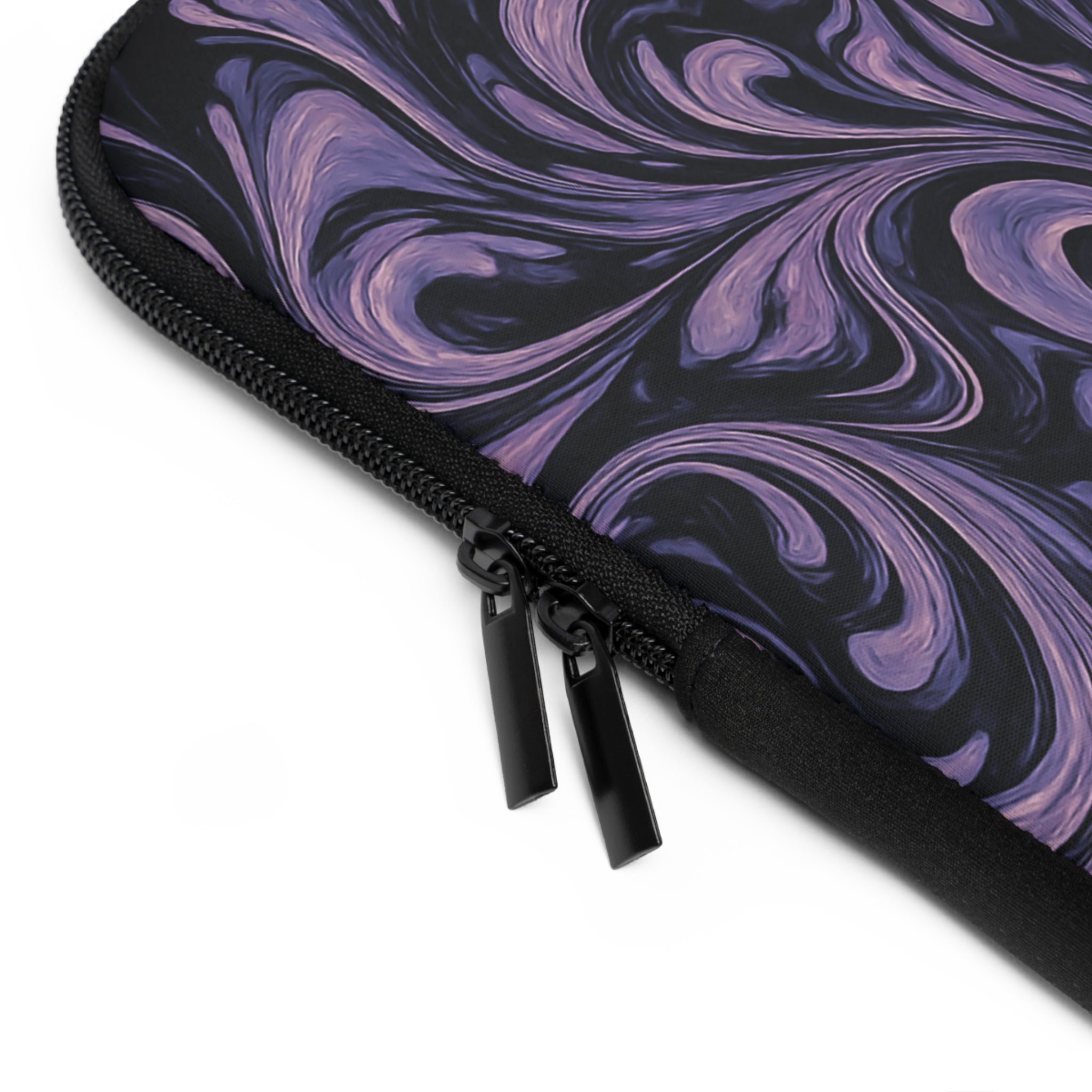 Elegant Purple Marbling Laptop and Tablet Sleeve - Stylish Computer Bag, Technology Accessory, Students, Work, and School