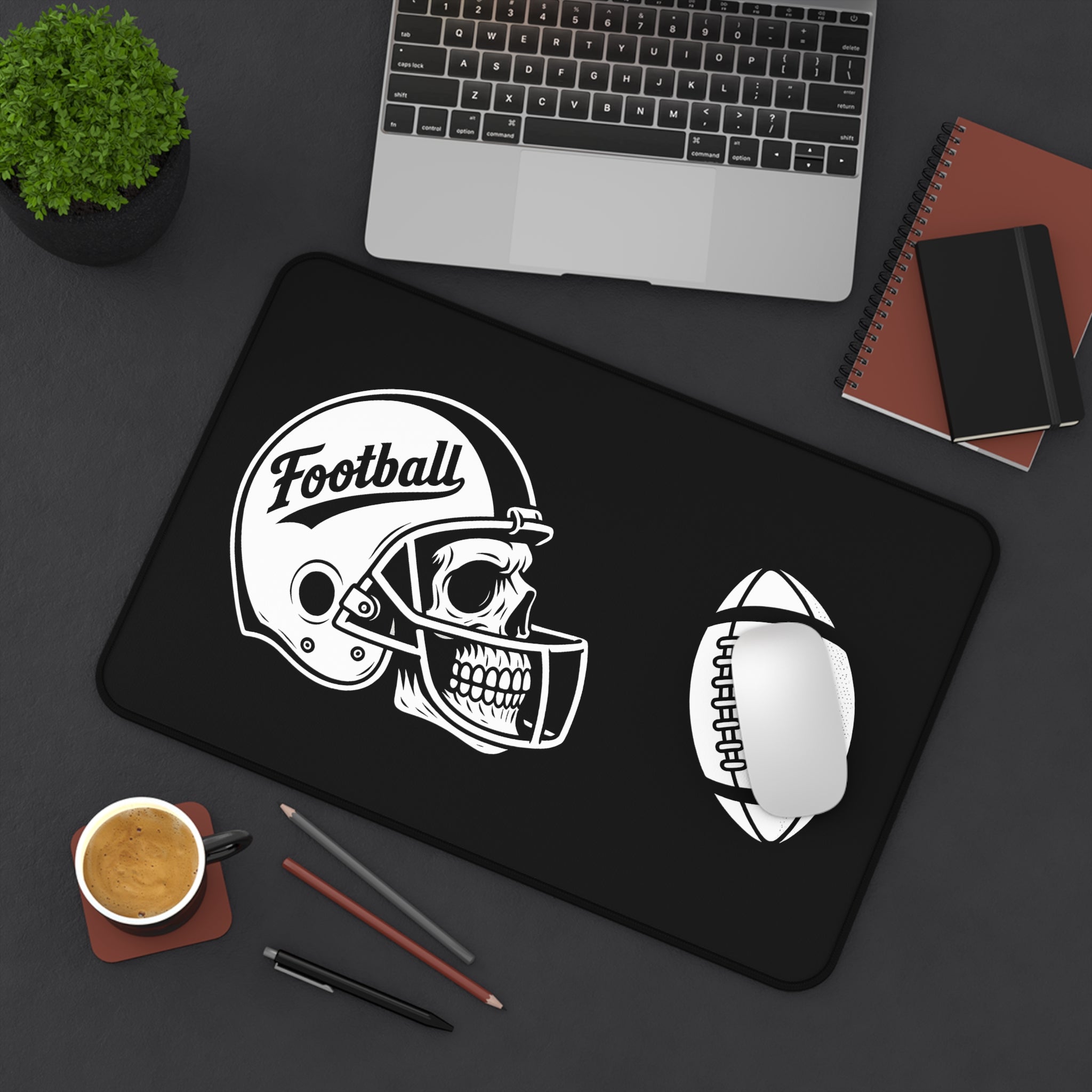 Football-Halloween Themed Desk Mat - Perfect for sports fans, gamers, and home offices | Great for gifts or everyday use