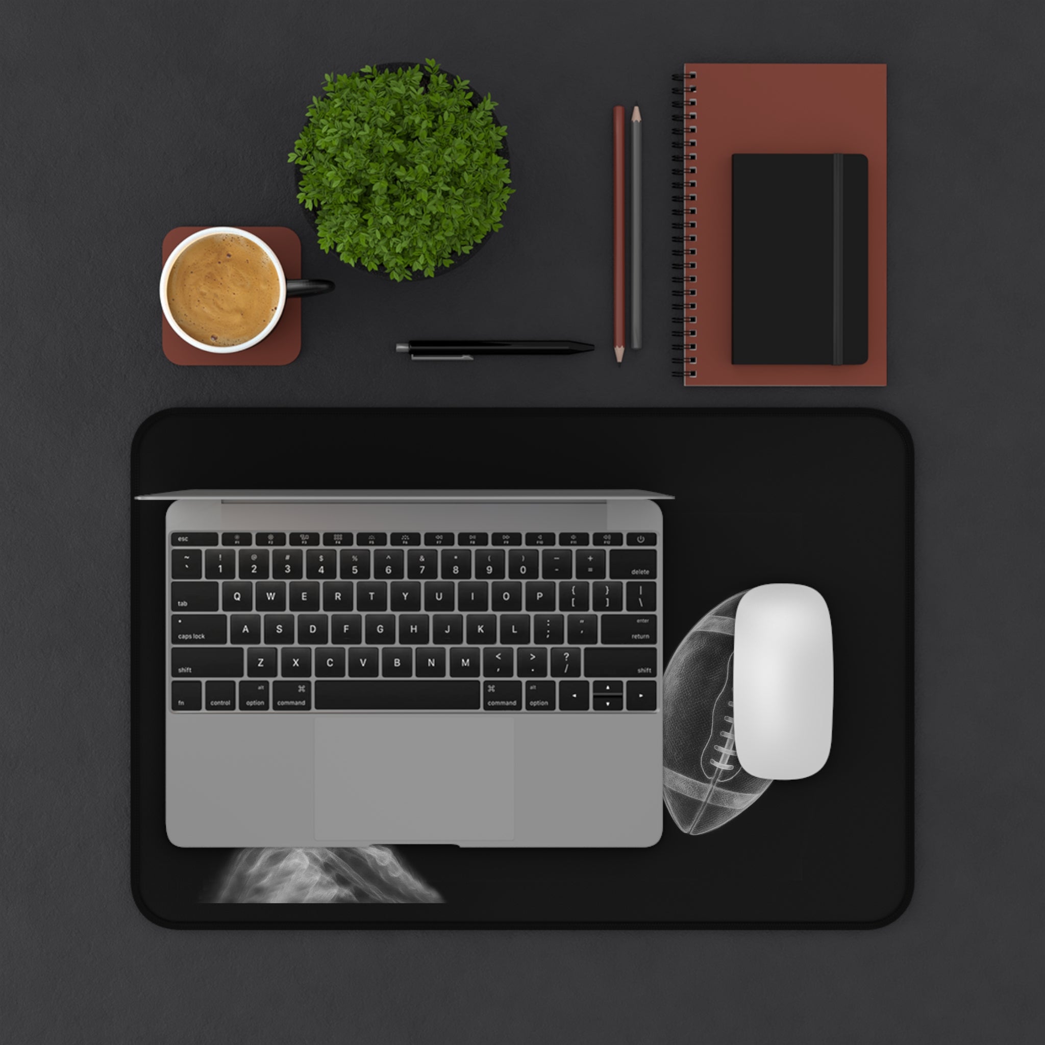 Football-Halloween Themed Desk Mat - Perfect for sports fans, gamers, and home offices | Ideal for gifting or everyday use