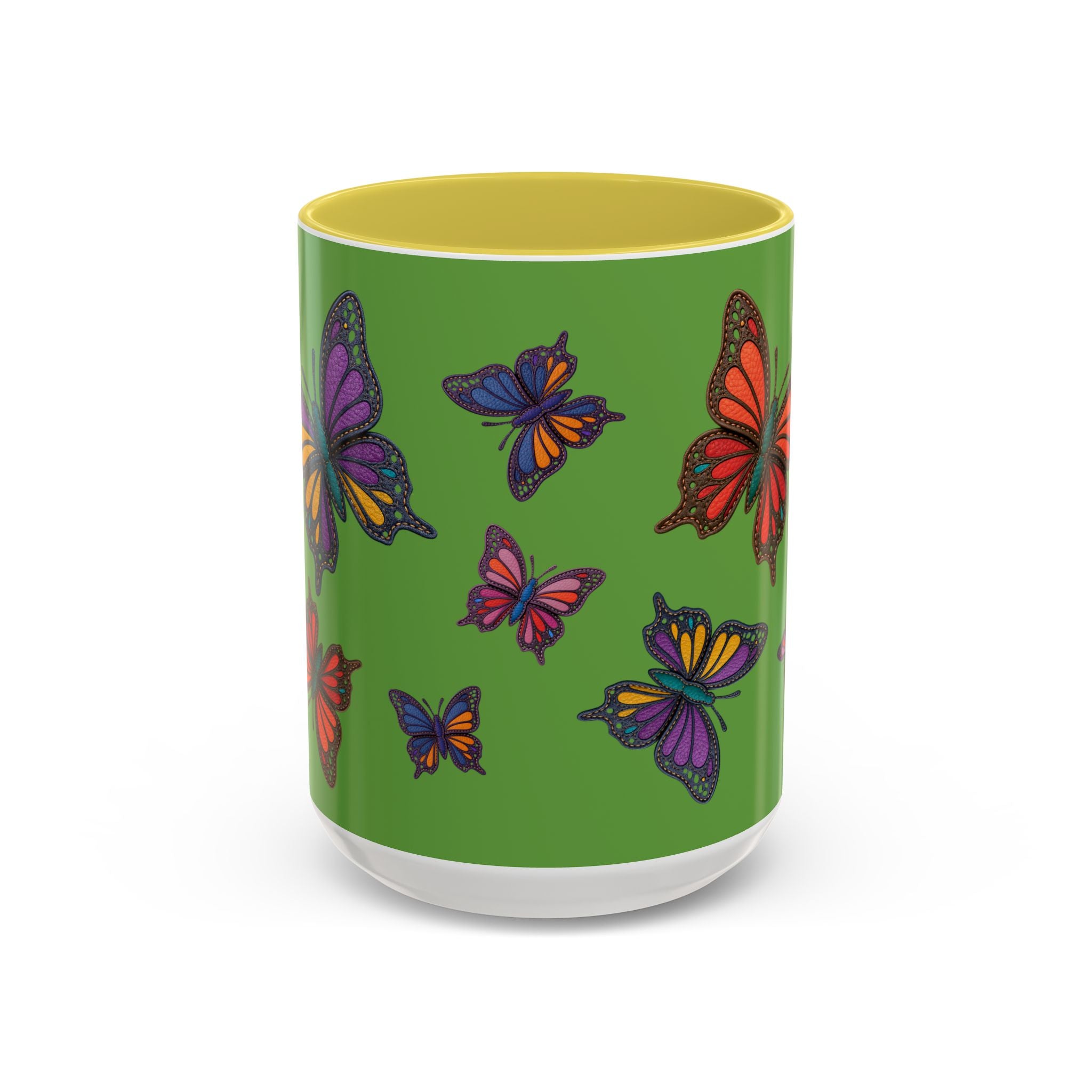 Colorful Butterfly Mug - Vibrant Coffee Cup, Gift for Nature Lovers, Eco-Friendly Drinkware, Spring Decor, 11oz & 15oz Options