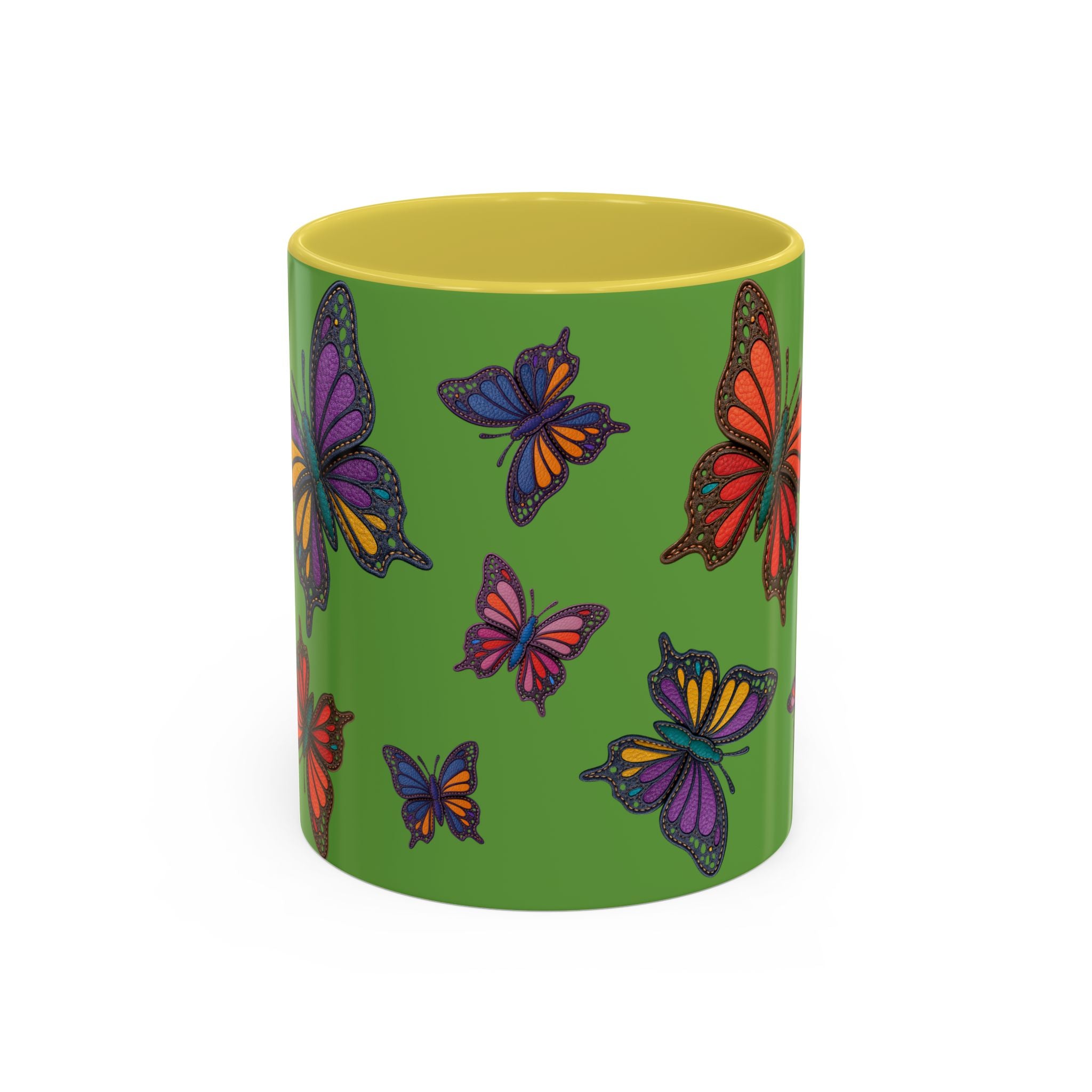 Colorful Butterfly Mug - Vibrant Coffee Cup, Gift for Nature Lovers, Eco-Friendly Drinkware, Spring Decor, 11oz & 15oz Options