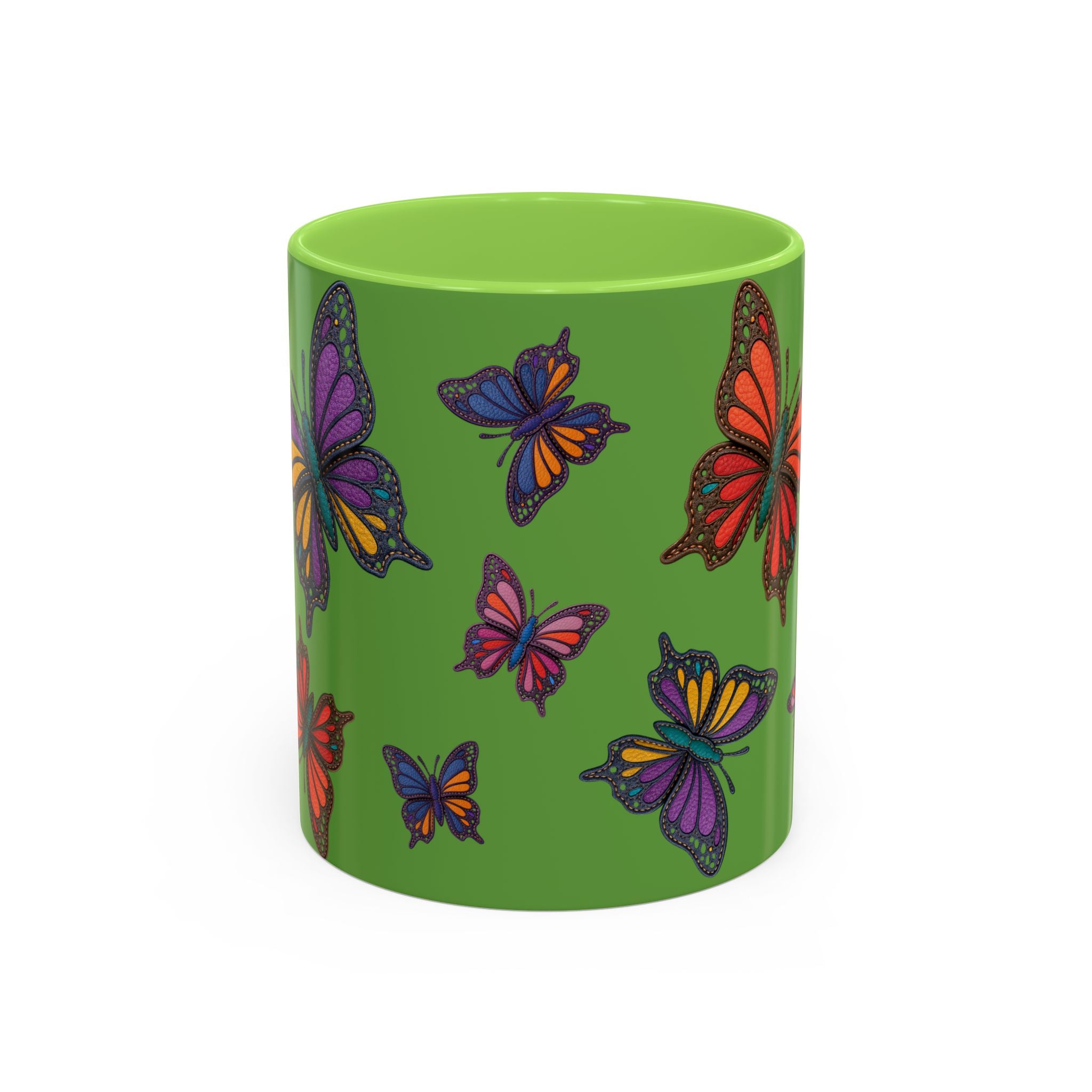 Colorful Butterfly Mug - Vibrant Coffee Cup, Gift for Nature Lovers, Eco-Friendly Drinkware, Spring Decor, 11oz & 15oz Options