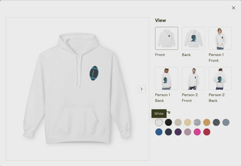 Unisex Zip Hoodie